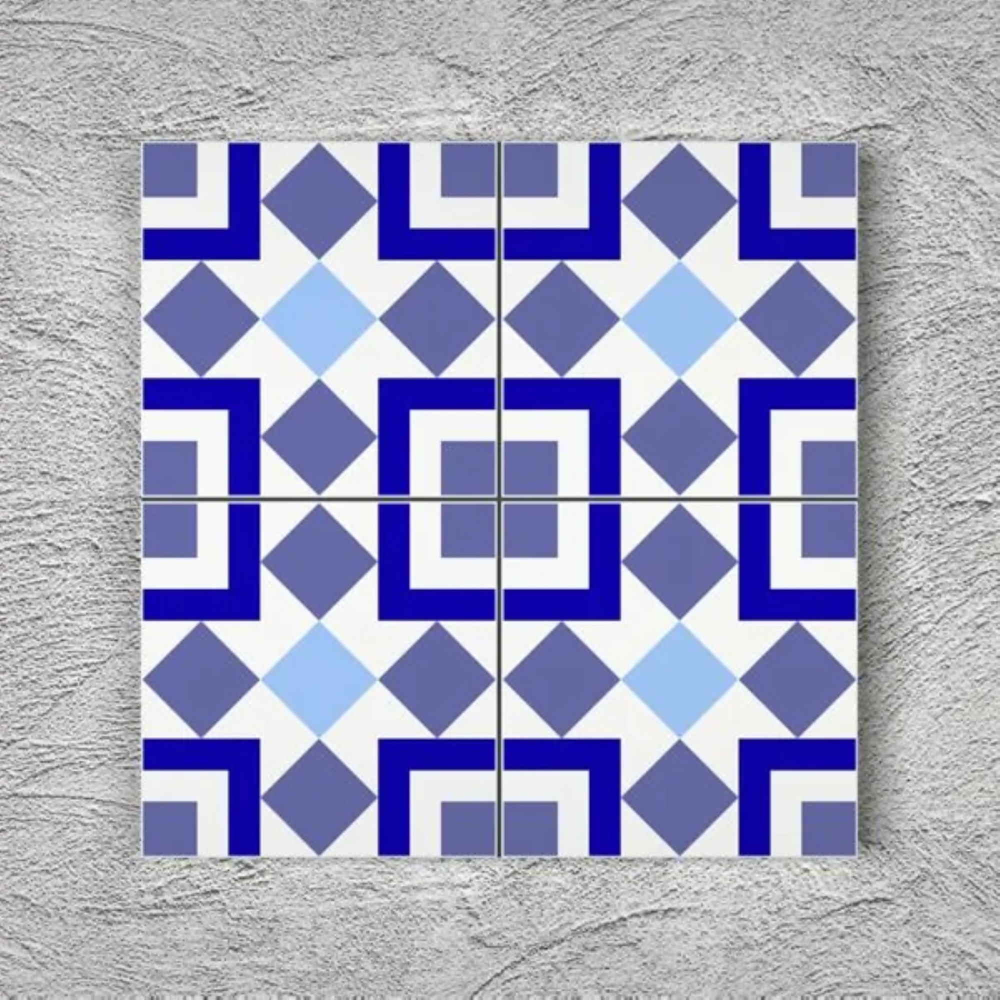 20x20 cm Çini Yer Karosu Y-38